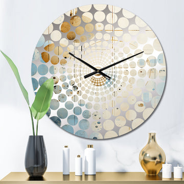 Minimalism Astrology Grunge Collage II - Spiritual Metal Wall Clock